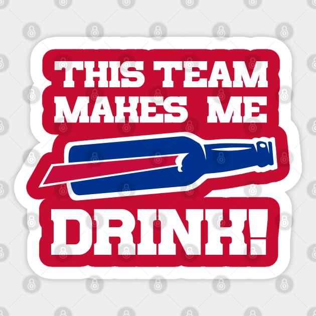 BILLS MAKE ME DRINK Sticker by thedeuce